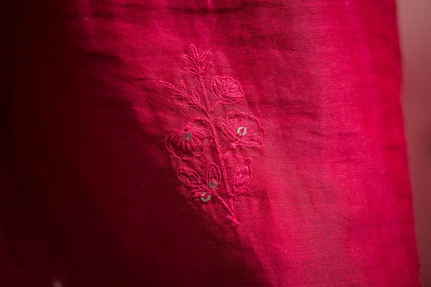 Vibrant Rose Kurta Set