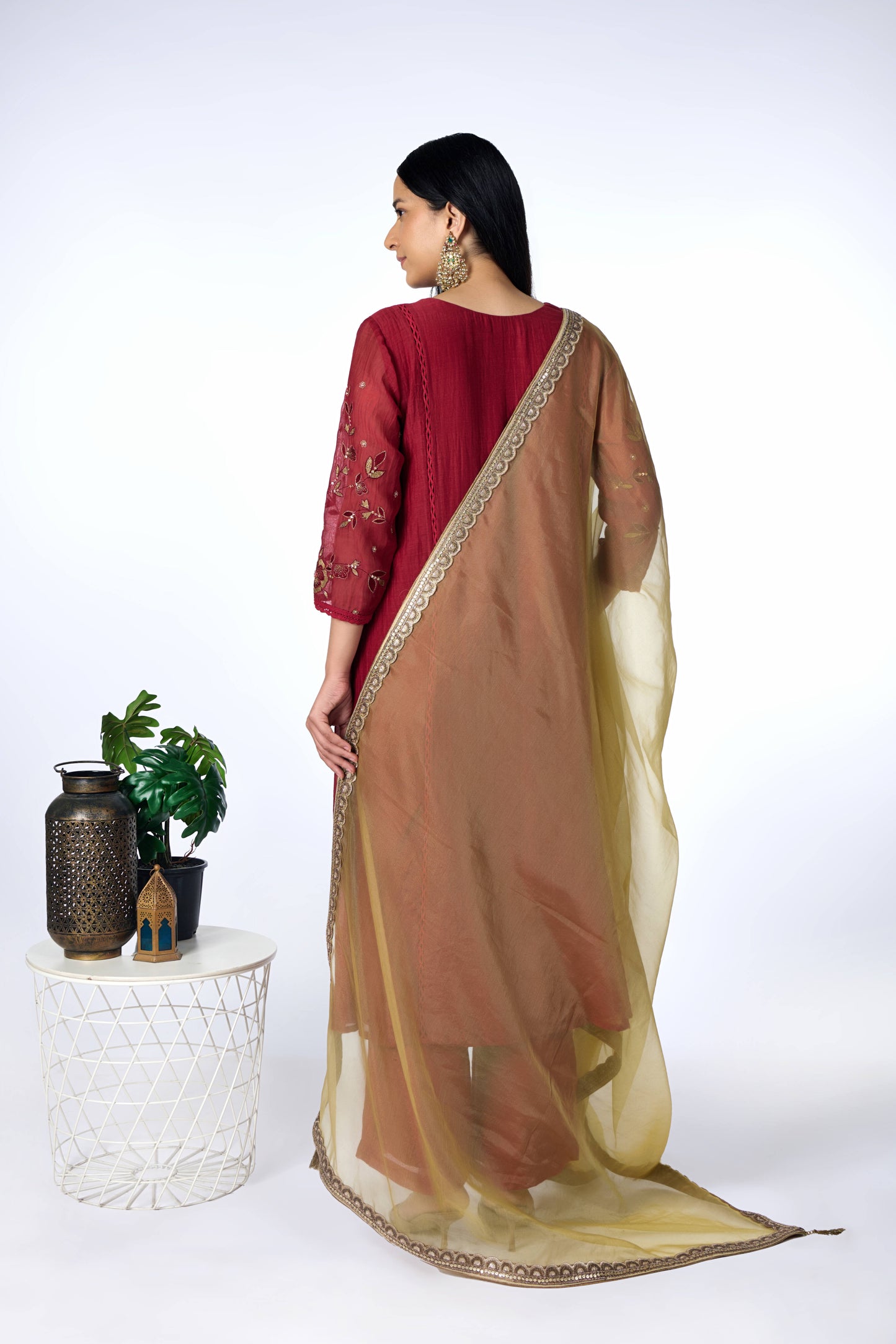 Antique Gold Kurta Set