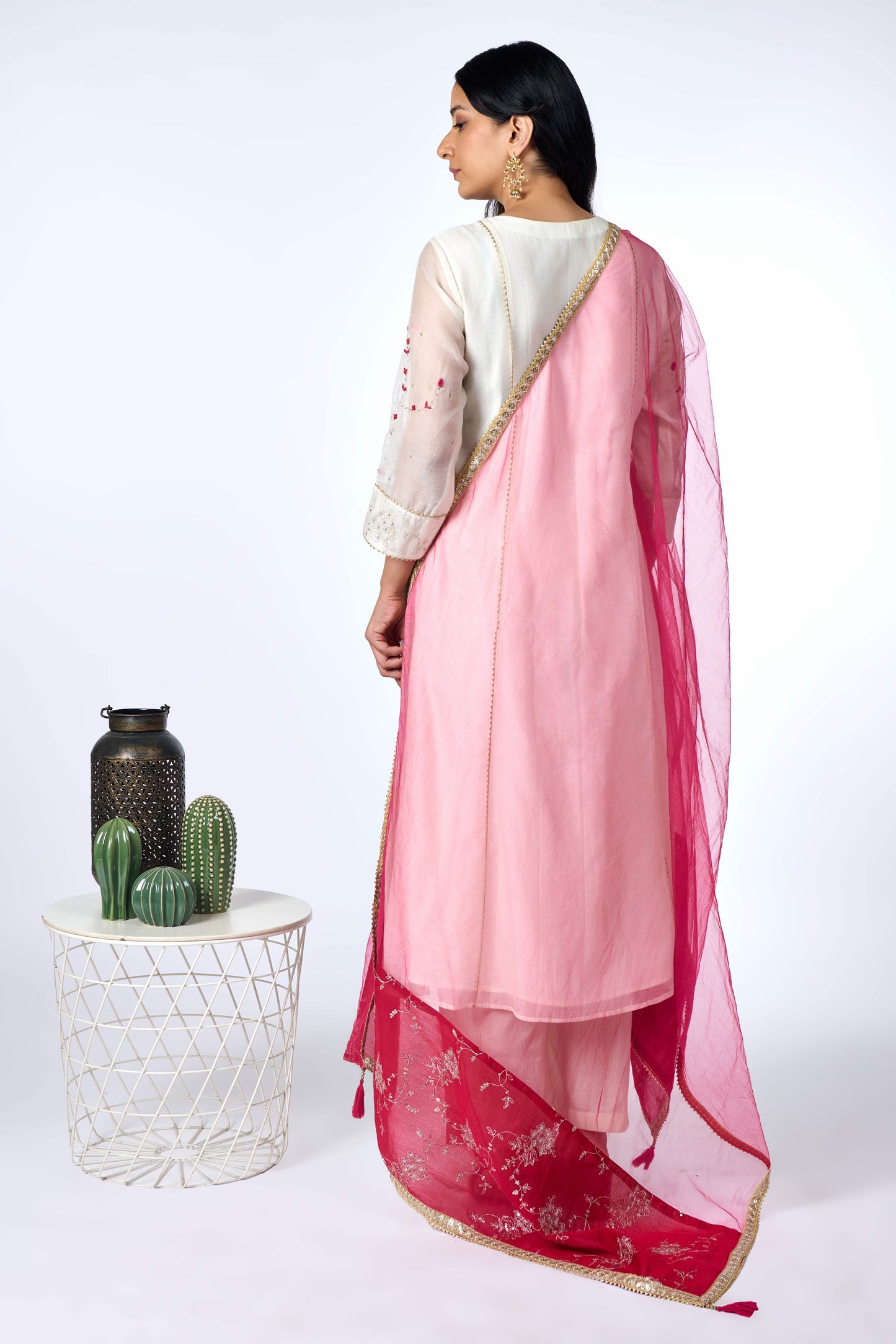 Ivory Blossom Kurta Set