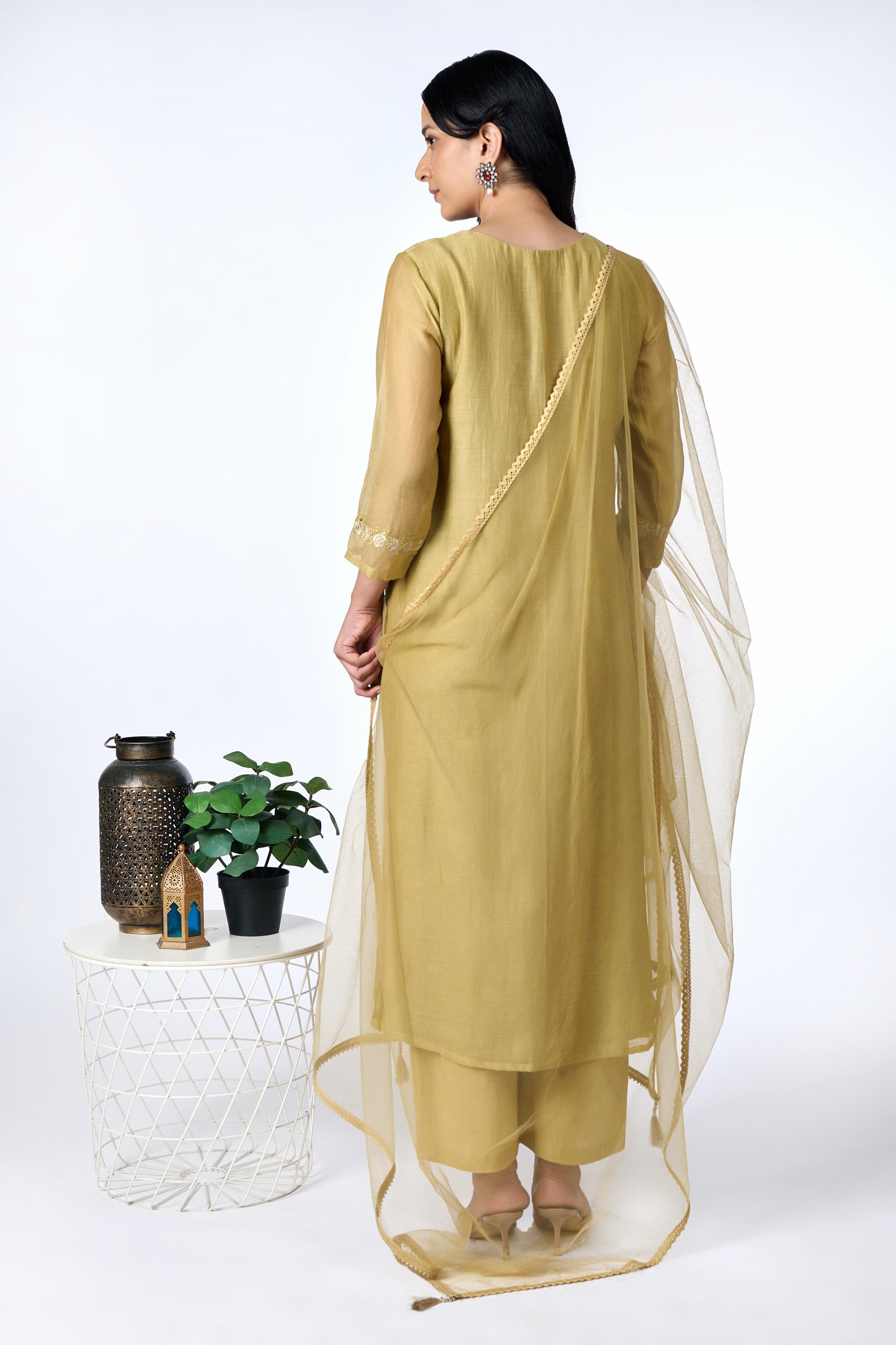 Silver Rose Kurta Set