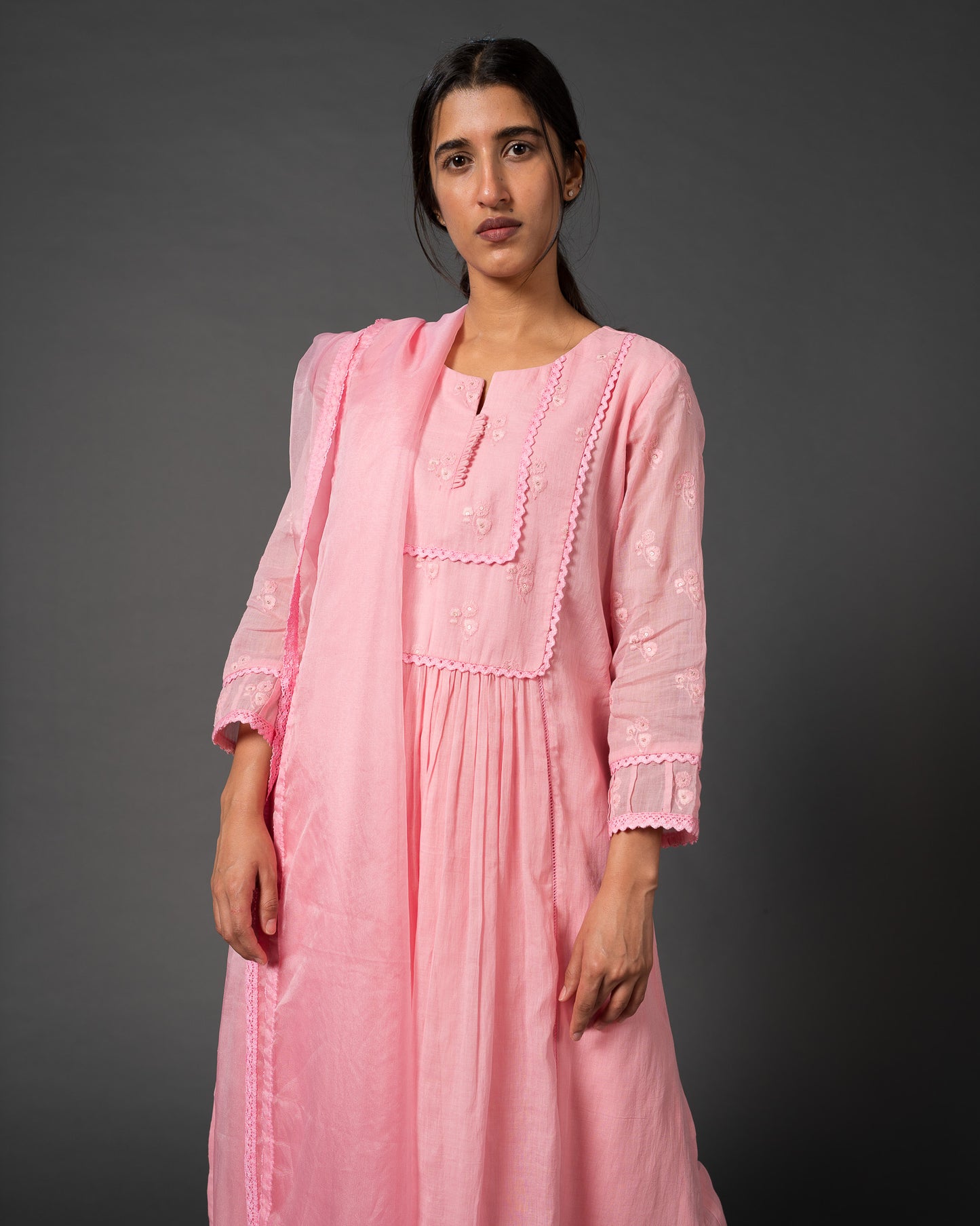 Soft Blush Pink Kurta Set