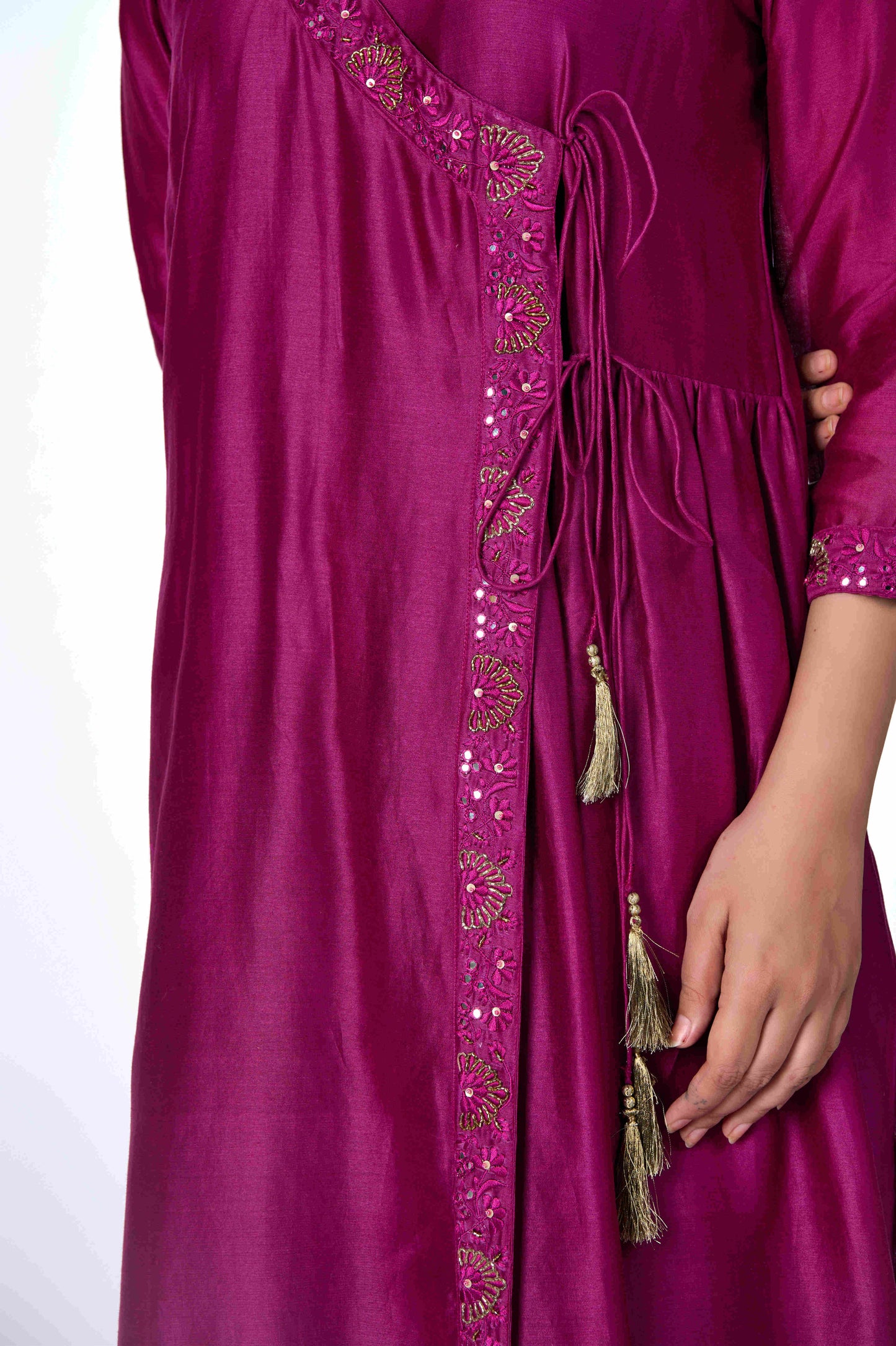 Magenta Angrakha Set